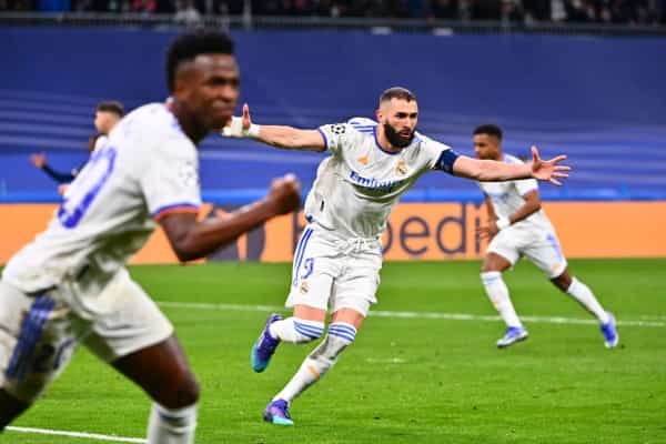 أبطال أوروبا: بنزيمة يقلب الطاولة على سان جرمان بهاتريك ويقود ريال مدريد إلى ربع النهائي