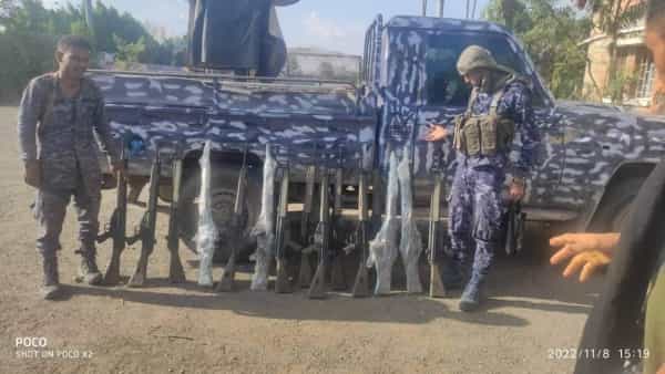 اليمن: شرطة تعز تعلن ضبط شحنة اسلحة في طريقها الى مناطق نفوذ الحوثيين