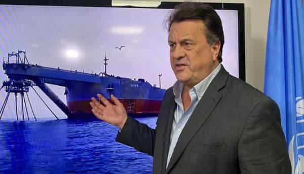اليمن: الامم المتحدة تقول انها تسعى لعقد مفاوضات بين الحكومة والحوثيين من اجل بيع نفط الناقلة صافر