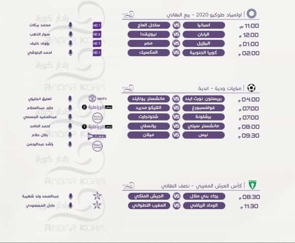 رياضة: مباريات ربع نهائي اولمبياد طوكيو اليوم السبت 31يوليو2021
