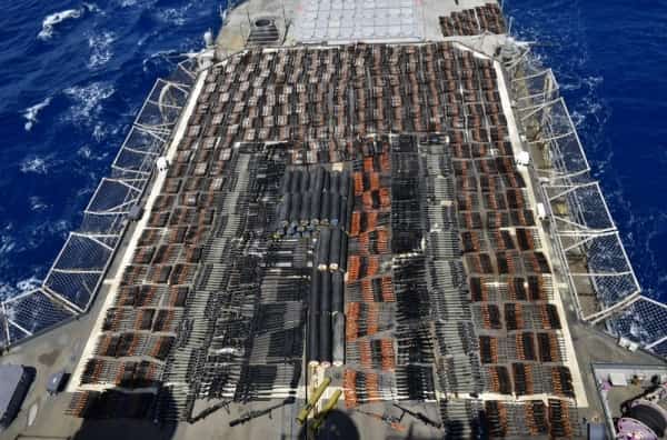 المنامة: القوات المشتركة تعلن حصاد مكافحة تهريب الاسلحة والمواد المخدرة في بحر العرب