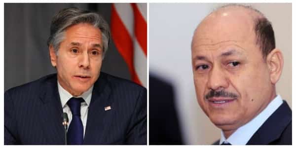 اليمن: وزير الخارجية الامريكي يهاتف الرئيس العليمي في مؤشر على تصاعد الضغوط الدولية من اجل تمديد الهدنة الانسانية
