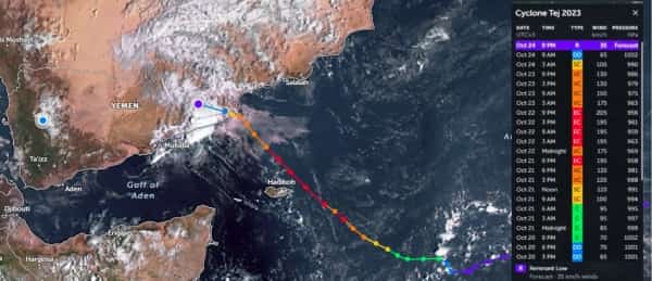 إعصار تيج: 42 قتيل ومصاب وأكثر من 13 ألف نازح وتضرر 500 منزل في سقطرى والمهرة وحضرموت