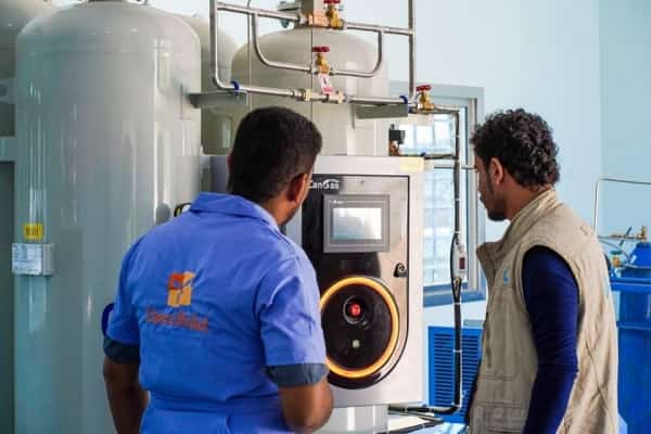 اليمن: افتتاح مصنع لإنتاج الأوكسجين الطبي في شبوة بتمويل أمريكي