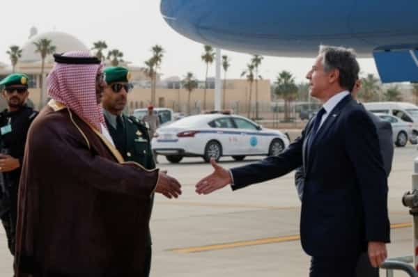 الرياض: بلينكن يصل إلى السعودية لبحث التطبيع مع إسرائيل ومستقبل غزة ما بعد الحرب