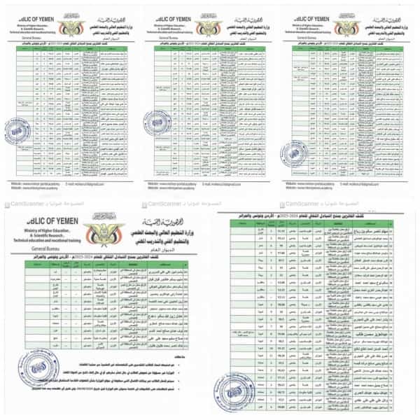 اليمن: إعلان أسماء المرشحين الفائزين بالمنح الجامعية في الأردن وتونس والجزائر للعام الدراسي القادم