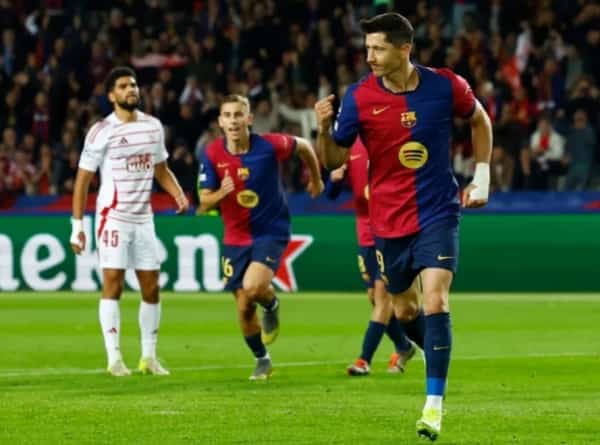 رياضة: برشلونة يتخطى عقبة بريست وينتصر بثلاثية