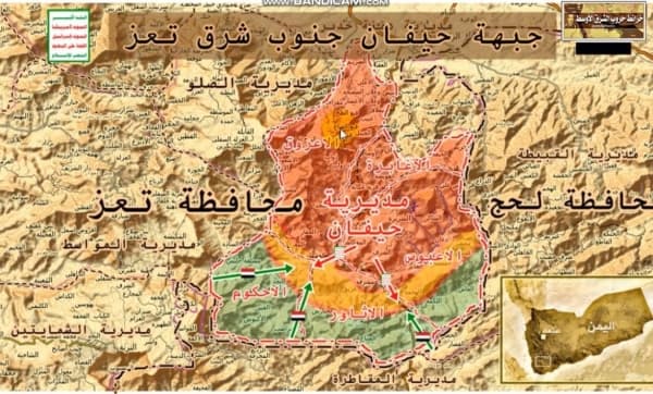 تجدد الاشتباكات العنيفة بين القوات الحكومية وجماعة الحوثيين في جبهة الاحكوم