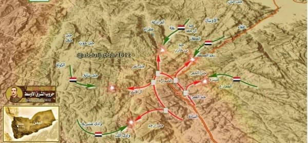 الحوثيون يفجرون منزل قائد عسكري في التحالف الحكومي ويبدأون هجوما معاكسا شرقي البيضاء