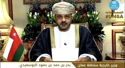 وزير الخارجية العماني يبلغ الامم المتحدة استمرار بلاده في جهودها لانهاء حرب اليمن