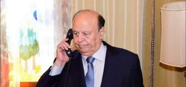 الرئيس اليمني يشيد بصمود مارب ودور التحالف "في تحقيق الانتصارات"