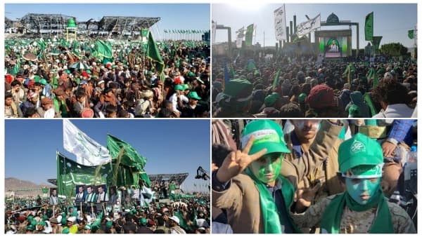 زعيم الحوثيين يقول امام حشود غفيرة ان جماعته باتت جزء من معادلة حزب الله اللبناني