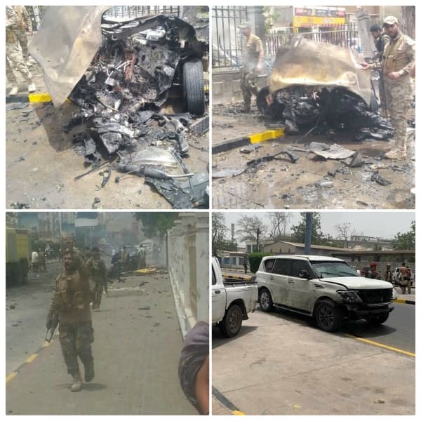 نجاة مسؤول عسكري من انفجار سيارة مفخخة استهدف موكبه في عدن