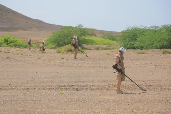 مشروع مسام يعلن انتزاع 1,336 لغماً للحوثيين في غضون أسبوع