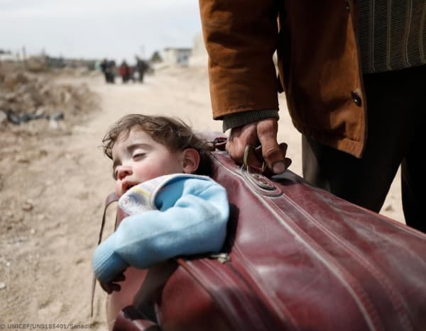 نحو 37 مليون طفل نازح في العالم مع نهاية العام 2021