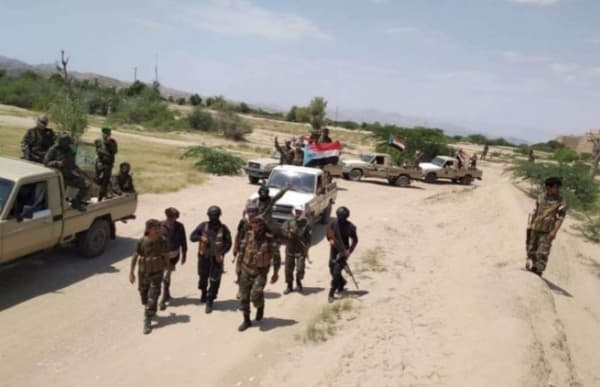 قوات موالية للمجلس الانتقالي تدخل مديرية المحفد شرقي محافظة ابين