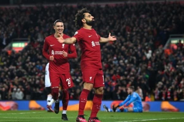 ليفربول يكتسح مانشستر يونايتد بسباعية وصلاح يصبح الهداف التاريخي للريدز بالدوري الإنجليزي