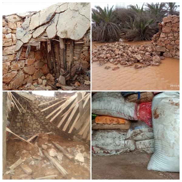 منخفص جوي يلحق اضرارا بالغة بالأجزاء الجنوبية من جزيرة سقطرى