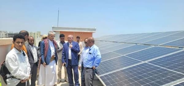 تدشين مشروع جديد لتزويد مدينة تعز بالمياه عبر الطاقة المتجددة
