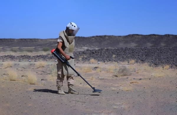 الأمم المتحدة توقف دعمها للحكومة المعترف بها في مجال نزع الألغام