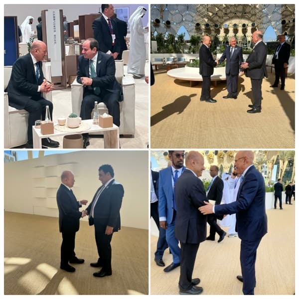 الرئيس العليمي يجري عددا من اللقاءات على هامش قمة المناخ