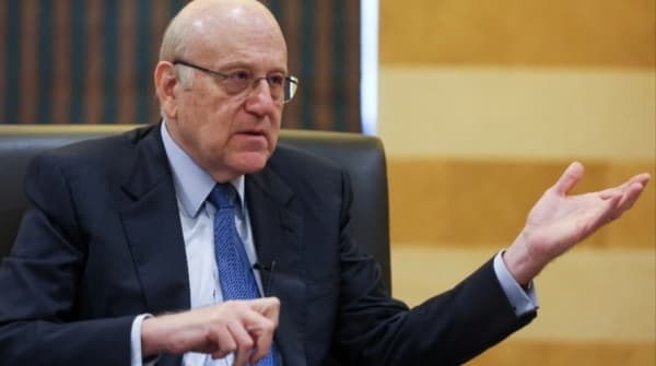 ميقاتي يعلن أن مفاوضات لإنهاء الاشتباكات على حدود لبنان مع إسرائيل تبدأ في رمضان