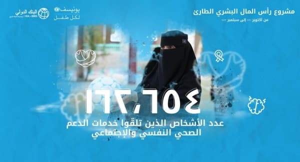 "يونيسف" تقدم الدعم النفسي والاجتماعي لأكثر من 162 ألف شخص