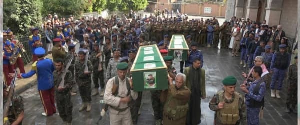 جماعة الحوثي تشيع 4 من مقاتليها