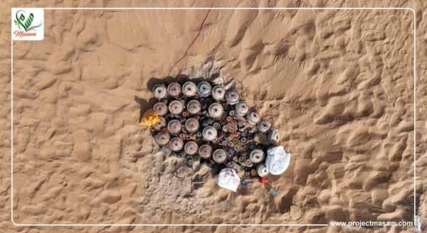 "مسام" يتلف 580 مادة متفجرة من مخلفات الحرب في شبوة