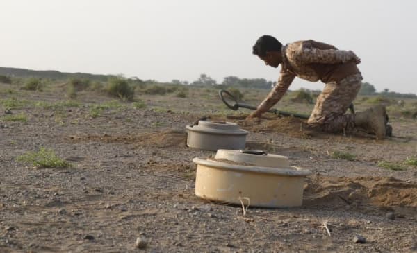 "أونمها" تسجل 3 حوادث متعلقة بالألغام في الحديدة خلال سبتمبر