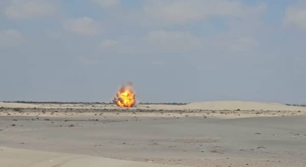 "مسام" يتلف 1661 مادة متفجرة من مخلفات الحرب في أبين