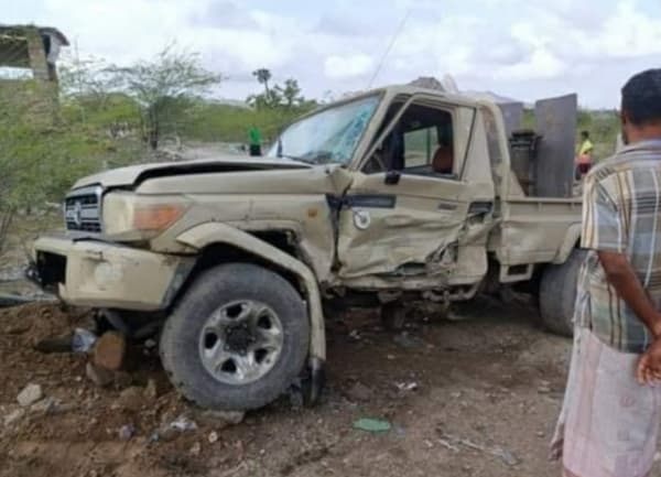 إصابة جنود في انفجار عبوة ناسفة بأبين