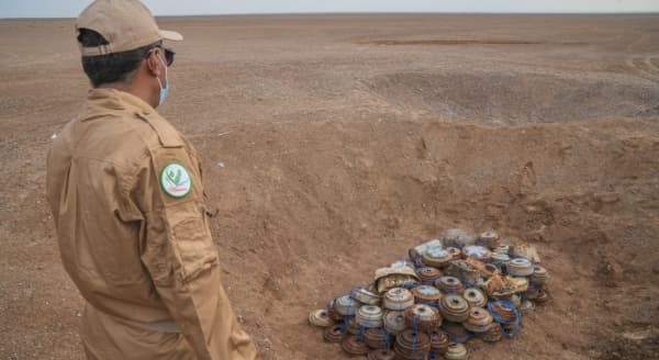 "مسام" ينزع 732 مادة متفجرة من مخلفات الحرب في أسبوع