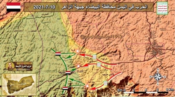 الحوثيون يواصلون هجوما انتقاميا مكلفا في البيضاء