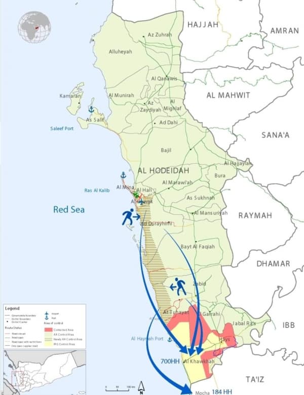 اليكم تحديثا امميا لمستجدات الاوضاع في محافظة الحديدة