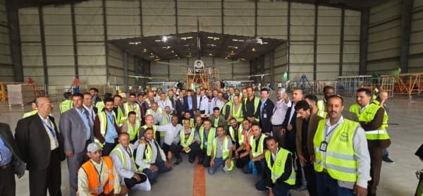 "الخطوط اليمنية" تعلن استئناف العمل في مركز الصيانة التابع لها بمطار صنعاء