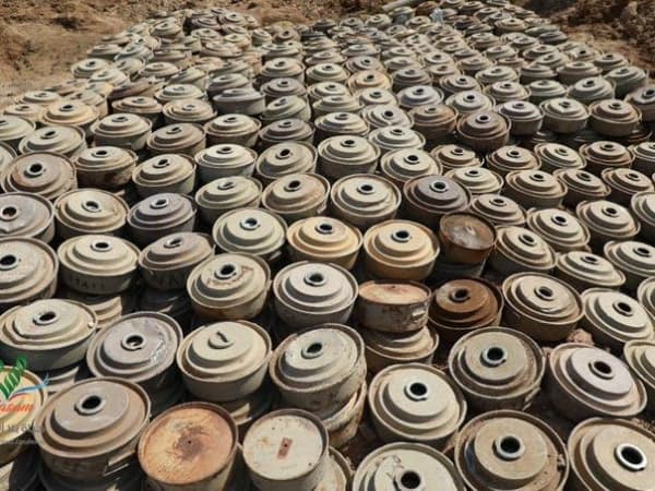 "مسام" ينزع 2529 مادة متفجرة من مخلفات الحرب منذ بداية الشهر الجاري