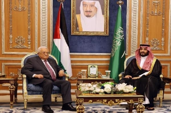 محمد بن سلمان يدعو خلال لقائه عباس إلى وقف إطلاق النار في قطاع غزة بشكل فوري