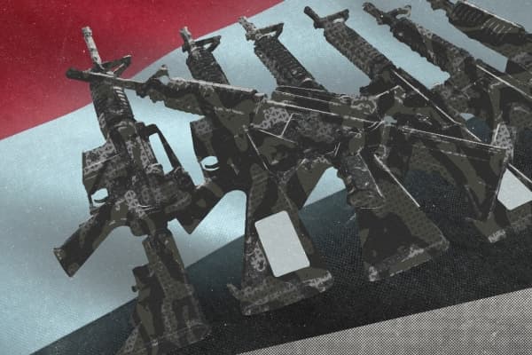 أسلحة أميركية وأوروبية حديثة الصنع على قارعة طرق صنعاء