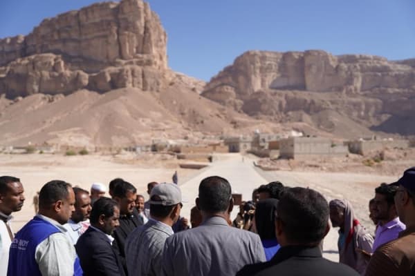 "الهجرة الدولية" تفتتح مشاريع بنية تحتية زراعية في حضرموت بتمويل كوري